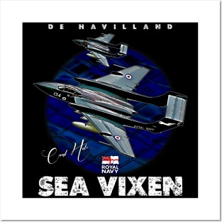 de Havilland Sea Vixen Royal Navy Fighter Aircraft Posters and Art